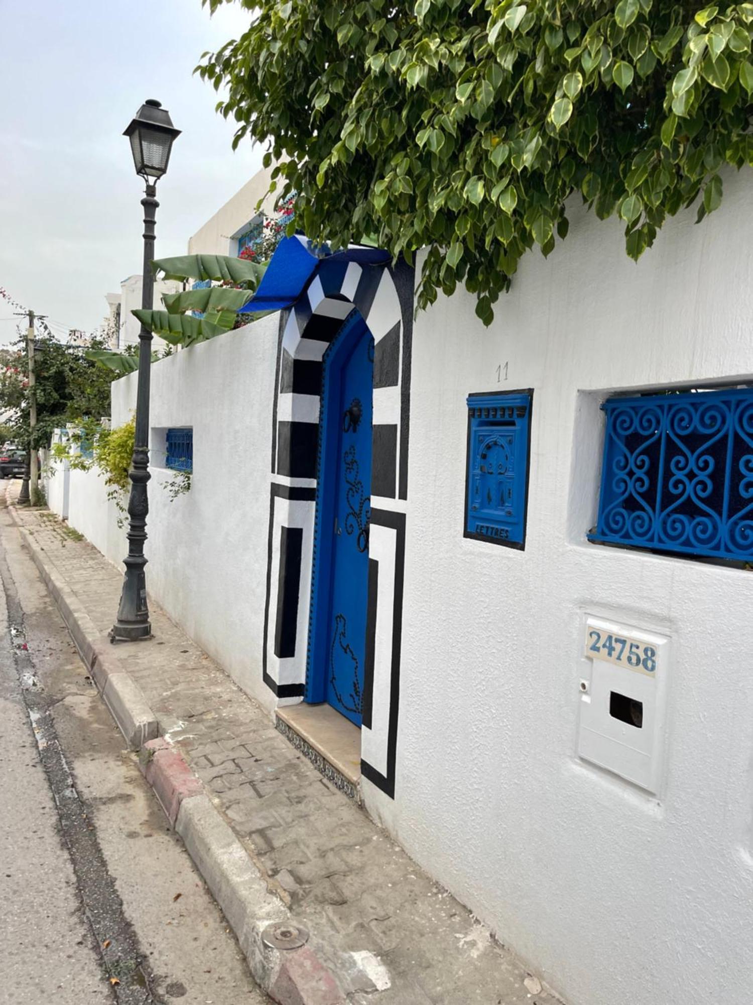 The Blue And White Perle Villa Сиди Бу Саид Екстериор снимка