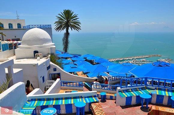 The Blue And White Perle Villa Сиди Бу Саид Екстериор снимка