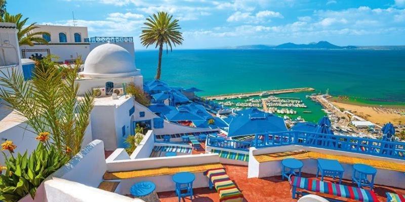 The Blue And White Perle Villa Сиди Бу Саид Екстериор снимка